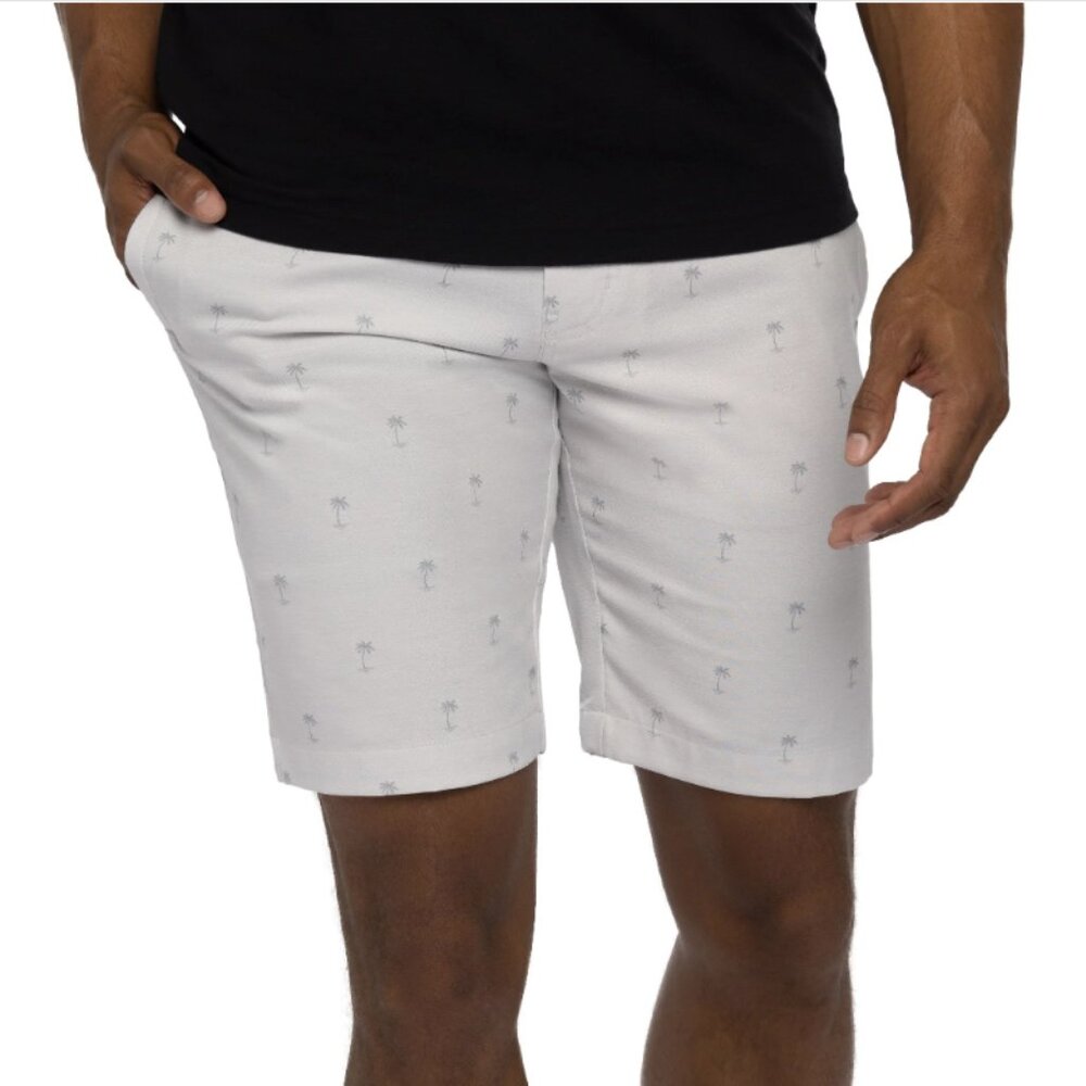 Travis Mathew size 38 Light Gray Palm‎ Tree Resort to This Golf Shorts Vacation